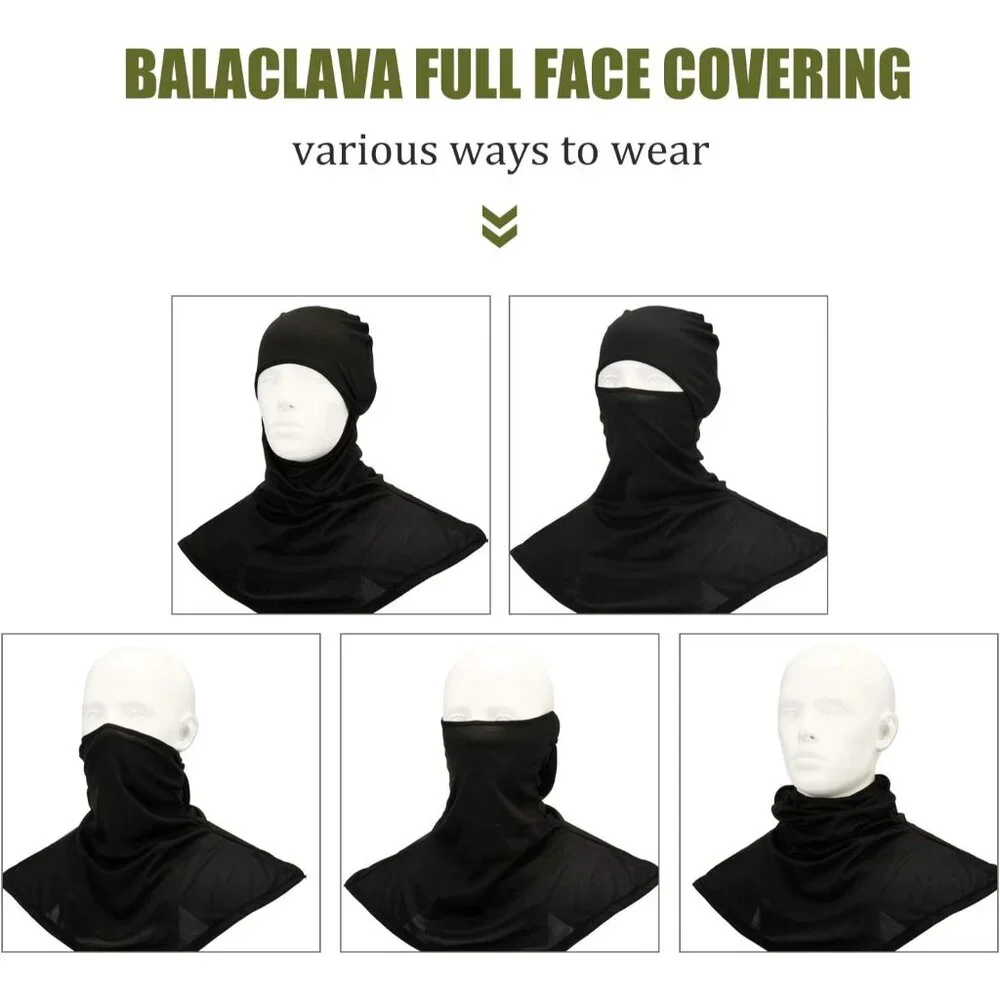 3 Pack Balaclava Face Cover Sun Protection Men Women Lightweight Polyester